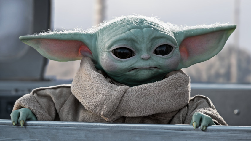 Baby Yoda Full HD 1080p Wallpaper 1920x1080px