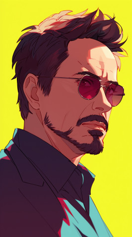 Tony Stark Android Wallpaper 1632x2912px