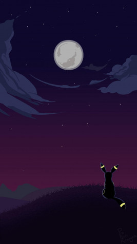 Umbreon iPhone Background Image 1024x1821px