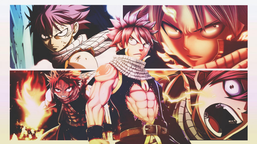 Natsu Dragneel Full HD 1080p Wallpaper 1920x1080px