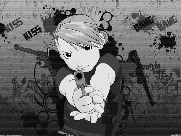 Riza Hawkeye Laptop Background 1600x1200px