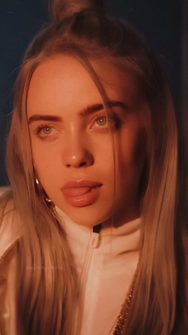 Cute Billie Eilish Phone Background Image 800x1422px