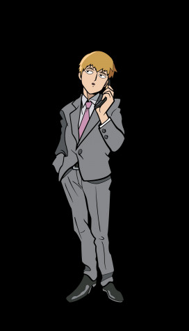 Arataka Reigen iPhone Background Image 1280x2240px