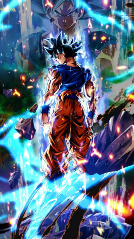 Goku Ultra Instinct Phone Background Image 1440x2560px