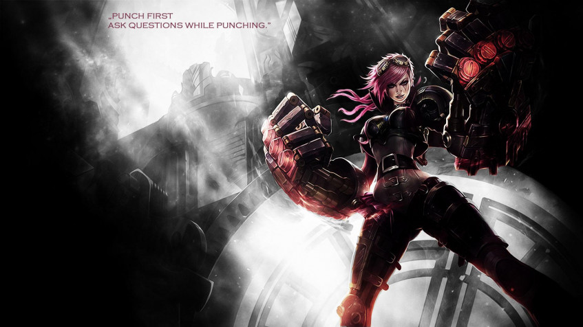 Vi League Of Legends Full HD 1080p Wallpaper 1920x1080px