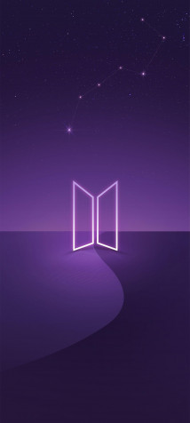 Bts Logo Android Wallpaper Image 1440x3200px