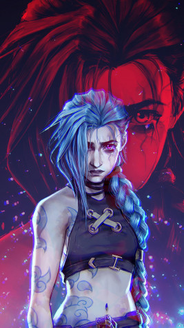 Arcane Jinx 4k Phone Wallpaper 2160x3840px