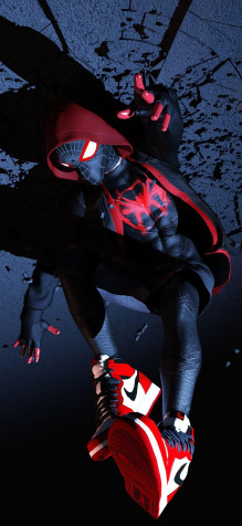 Miles Morales iPhone 11 Pro Wallpaper 1125x2436px