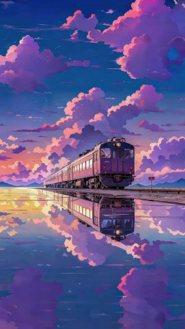 Anime Train Android Wallpaper Image 844x1500px