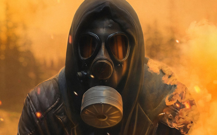 Gas Mask Desktop Background 2560x1600px