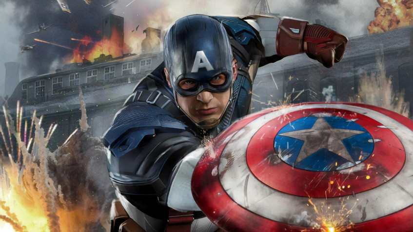 Cool Captain America Full HD 1080p Wallpaper 1920x1080px