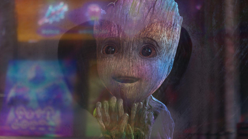 Baby Groot Full HD 1080p Wallpaper 1920x1080px