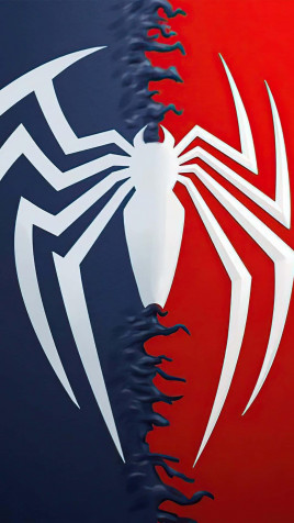 Spiderman Logo Mobile Wallpaper 1083x1920px