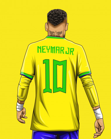 Neymar 2024 Phone Background 1920x2400px