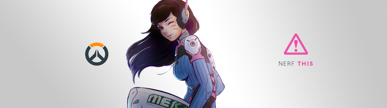 Dva Overwatch Dual Monitor HD Wallpaper 3840x1080px