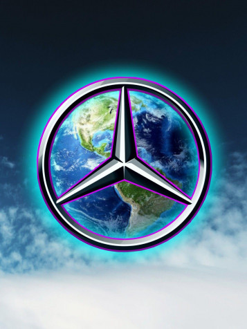 Mercedes Logo Wallpaper for iPhone 1255x1673px