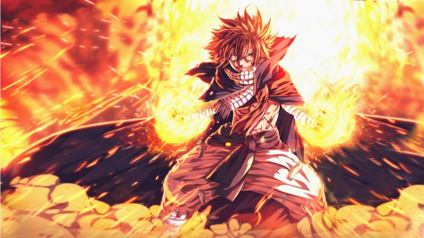 Natsu Dragneel Full HD 1080p Wallpaper 1920x1080px