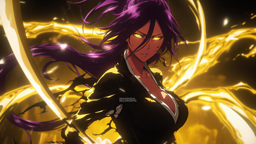 Yoruichi Shihoin Full HD 1080p Wallpaper 1920x1080px