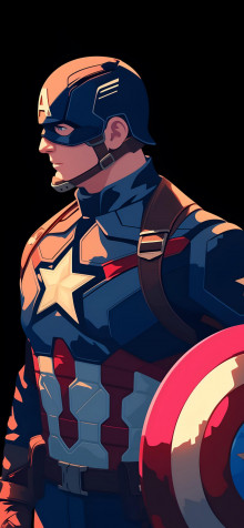 Captain America Phone Background Image 1183x2560px