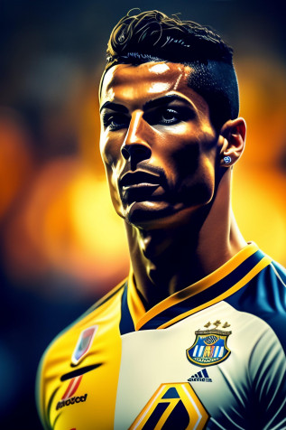 Cristiano Ronaldo Al Nassr Phone Wallpaper 2048x3072px