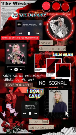 Cute Billie Eilish Phone HD Background 817x1448px