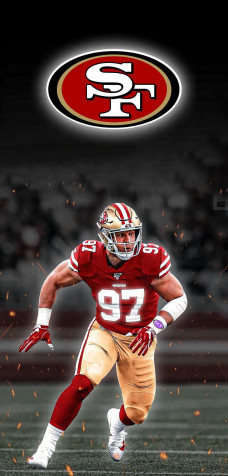 Nick Bosa Mobile Background 1080x2250px