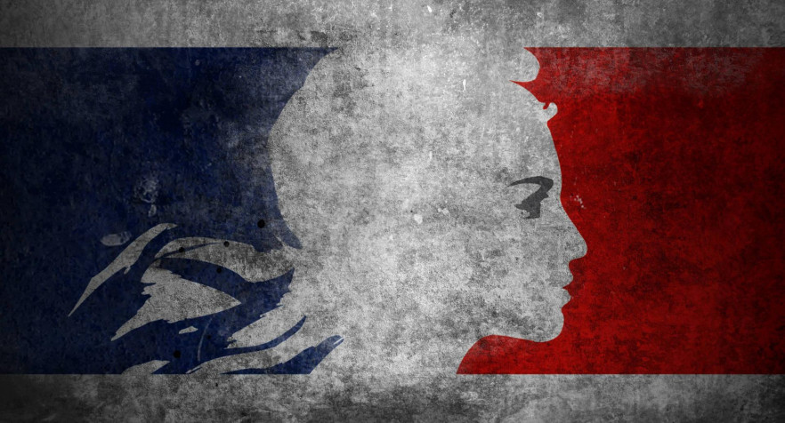 France Flag MacBook Wallpaper 1920x1037px