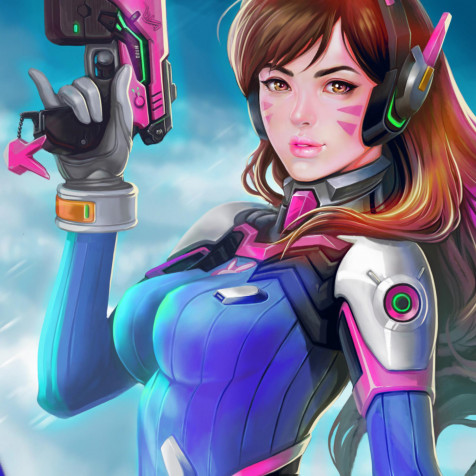 Dva Overwatch iPhone Wallpaper Image 2048x2048px