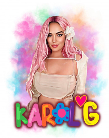 Karol G Phone Background 1290x1627px