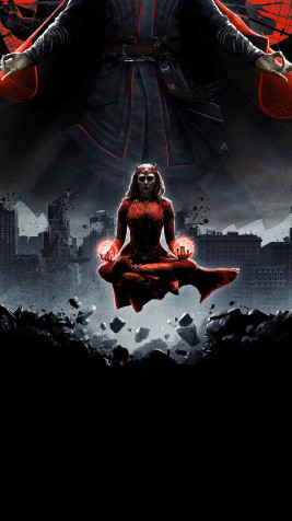 Scarlet Witch Wallpaper for Mobile 1080x1920px