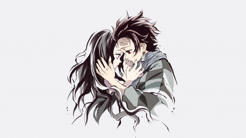 Tanjiro And Nezuko HD Wallpaper 7680x4320px