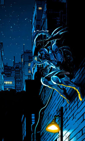 Blue Beetle Phone Background Image 1280x2120px