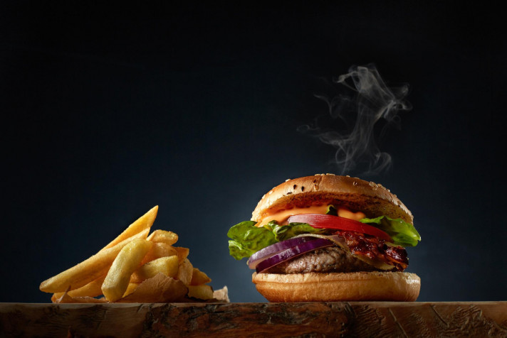 Burger HD Background 2048x1369px