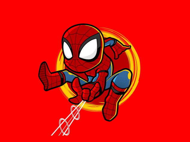 Chibi Spider Man Desktop Wallpaper 1600x1200px