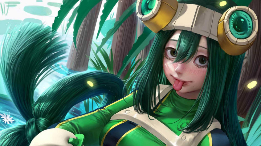 Tsuyu Asui Full HD 1080p Wallpaper 1920x1080px