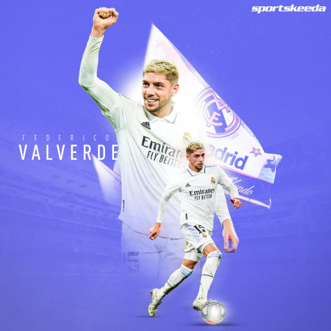 Federico Valverde Phone HD Background 2000x2000px