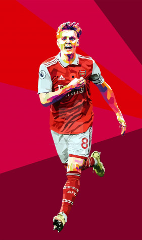 Martin Odegaard iPhone Wallpaper Image 1280x2166px