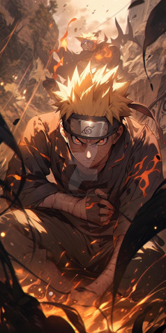 Naruto Uzumaki Phone HD Background 1280x2560px