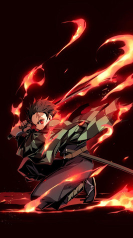 Tanjiro Kamado Android Wallpaper 1080x1920px