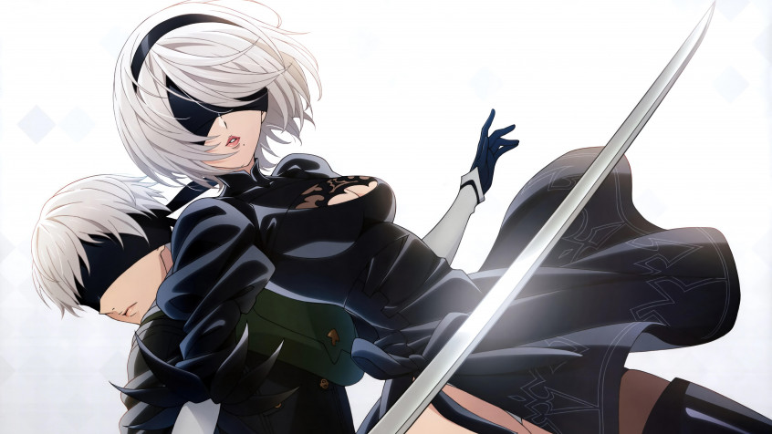 Nier Automata Desktop HD Wallpaper 7680x4320px