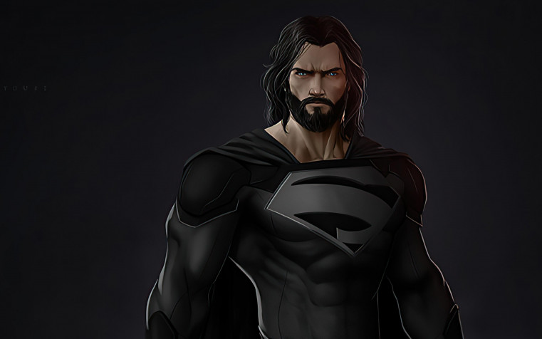 Black Superman HD Wallpaper 3840x2400px