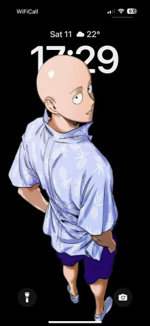 One Punch Man iPhone 15 Pro Wallpaper 1179x2556px