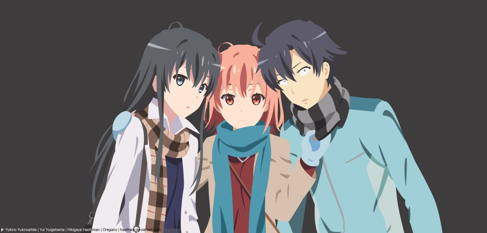 Hachiman Hikigaya Desktop HD Background 7680x3682px