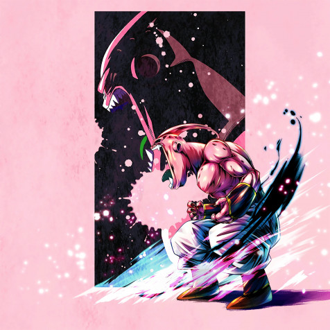 Majin Buu Phone HD Background 4096x4096px