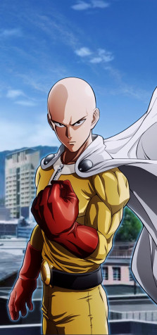 Saitama Phone Background Image 1080x2305px