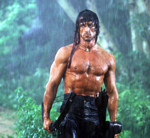 Sylvester Stallone Rambo Laptop Background 2726x2493px