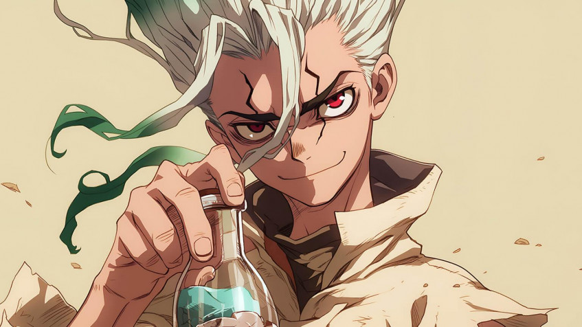 Dr Stone Laptop Background 1536x864px