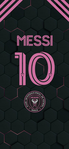 Lionel Messi Inter Miami iPhone 14 Plus Wallpaper 1284x2778px