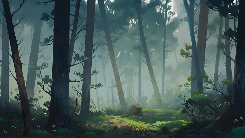 Forest Laptop Wallpaper 1536x864px