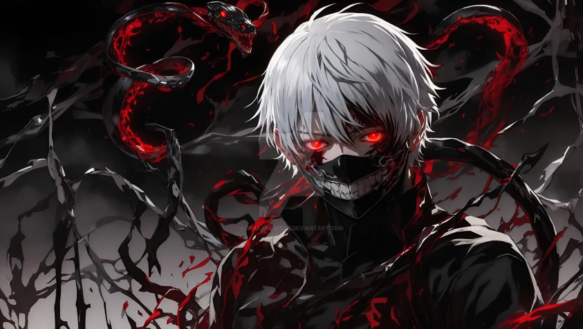 Ken Kaneki Desktop Background 1920x1085px